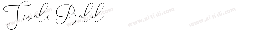 Tivoli Bold字体转换